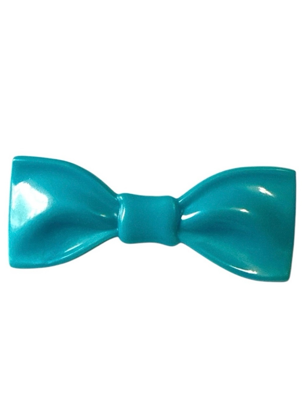 Vintage Mod Baby Blue French Bow Barrette, Hair Clip, Made in France, Deadstock